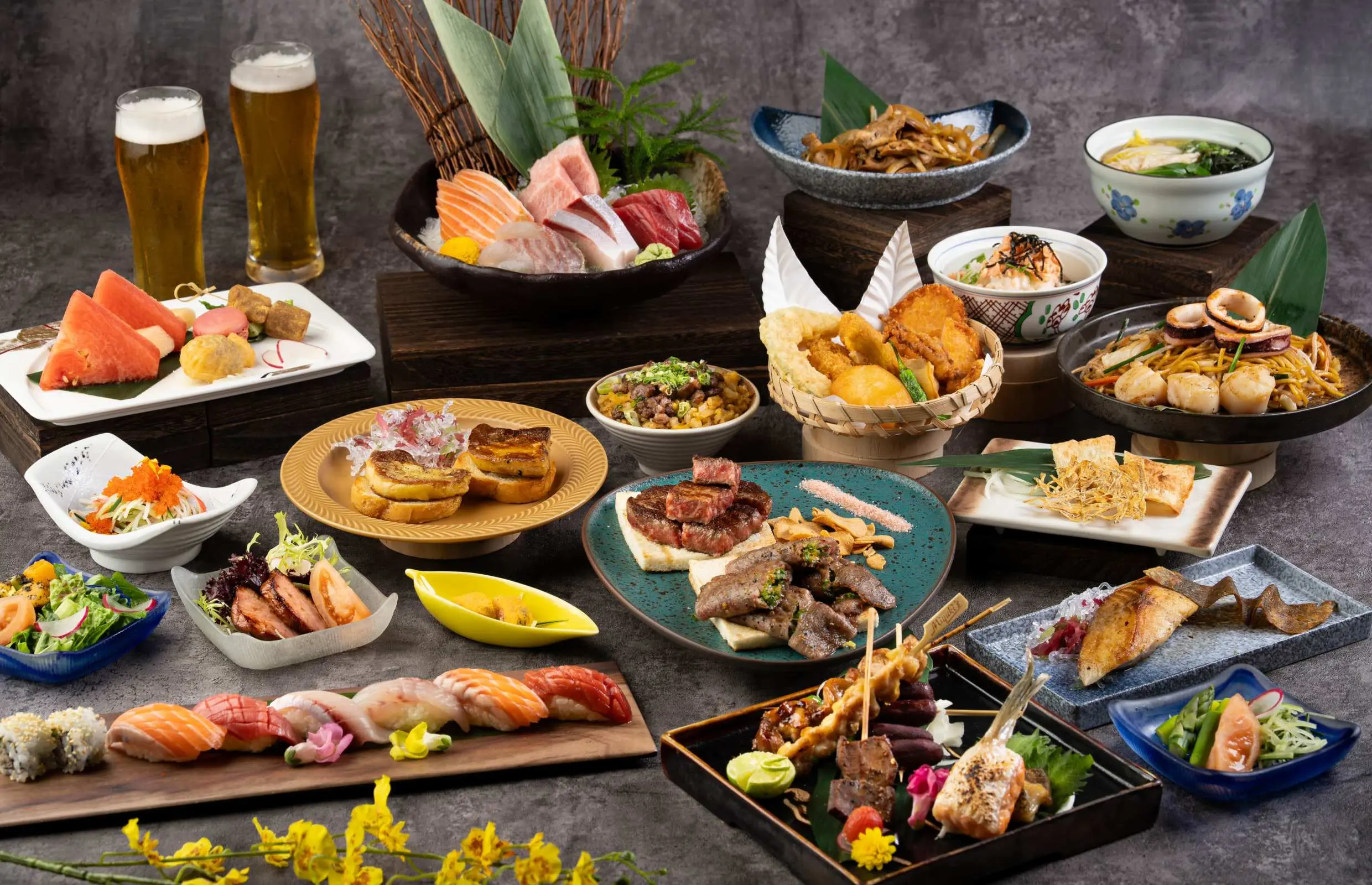 紅磡｜都會海逸酒店｜千鶴日本料理 Senzuru Japanese Restaurant｜ 千鶴鐵板燒半放題早午餐｜千鶴刺身及鐵板燒日式放題晚餐<